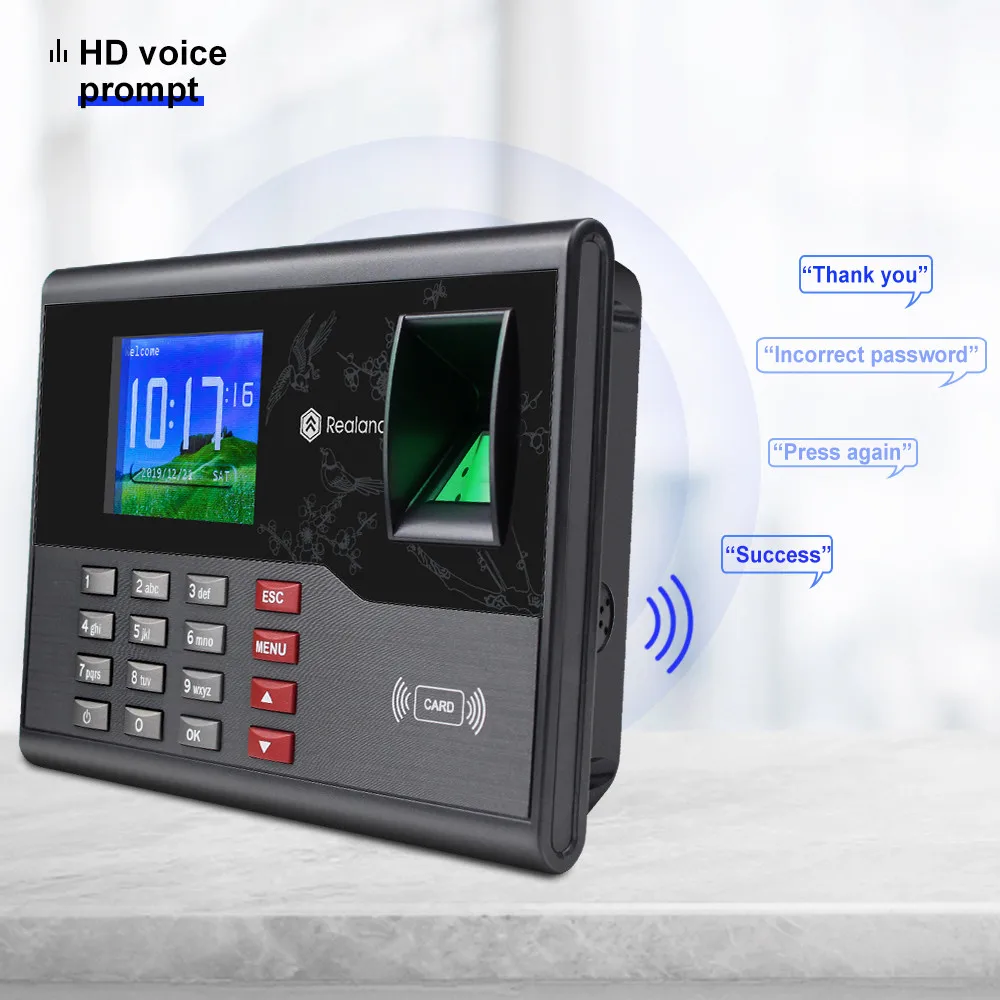 2 8 дюймовый TCP/IP RFID биометрический идентификатор отпечатков пальцев система USB