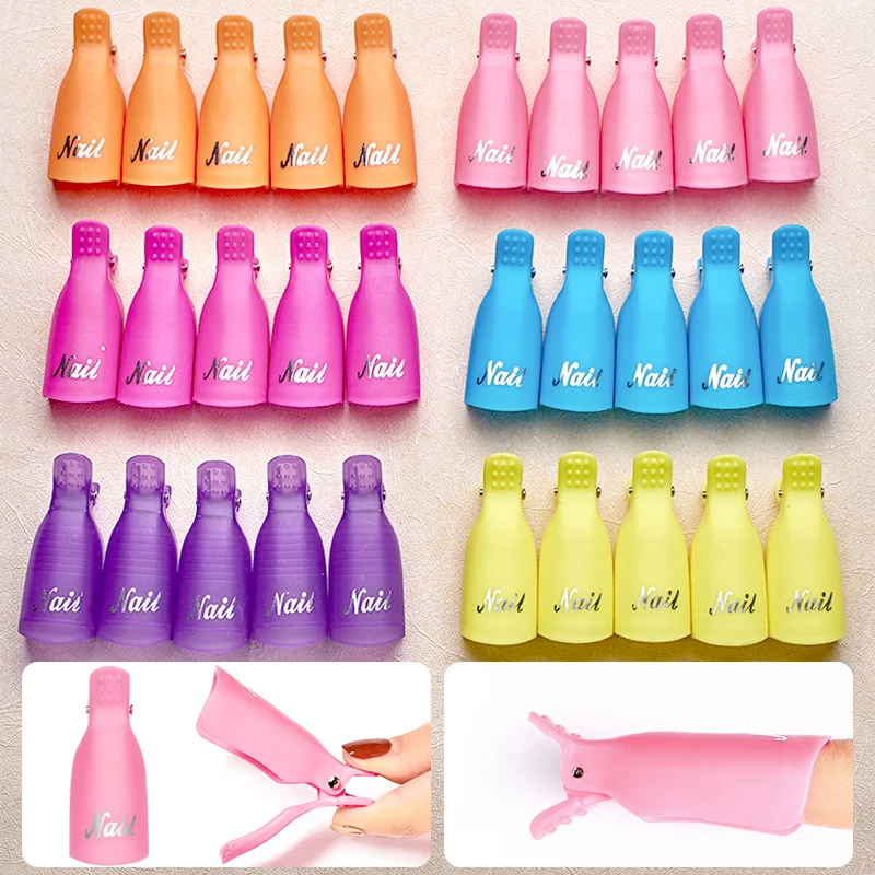 5 шт./компл. зажимы для гель-лака ногтей | Красота и здоровье