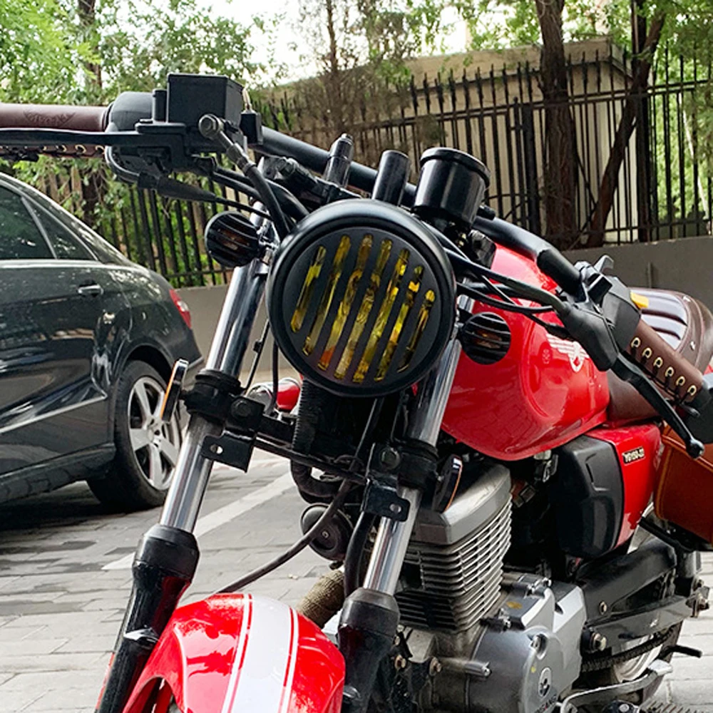 Головной фонарь для мотоцикла 35 Вт галогенный мото 5 75 дюйма Honda CG125 GN125 Cafe Racer Chopper