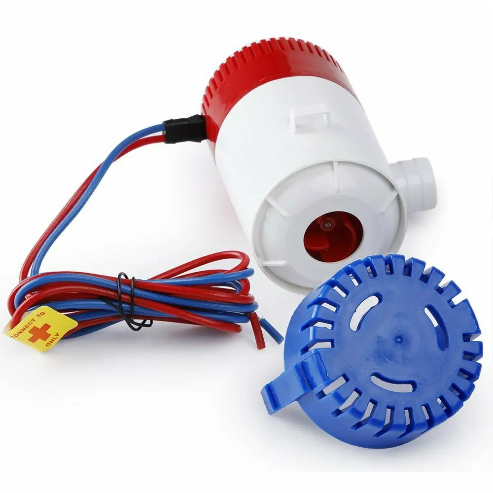 

750Gph 12V Electric Marine Boat Bilge Small Submersible Water Pump Half Automatic Rustproof Boats Accessories