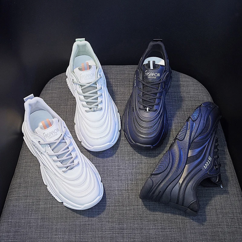 

Sports shoes female 2021 autumn new student dad shoes female ins fashion breathable increased casual shoes Korean version