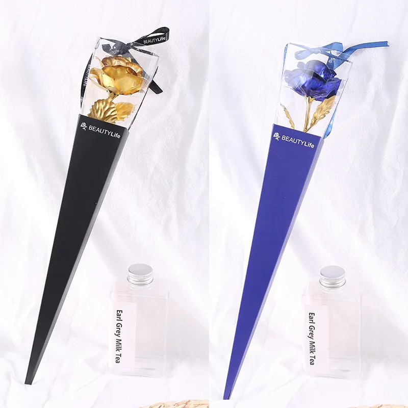 

24k Gold Leaf Single Rose Flower Birthday Gift Female Company Event Gift Creative Small Gift Mother's Day Gift