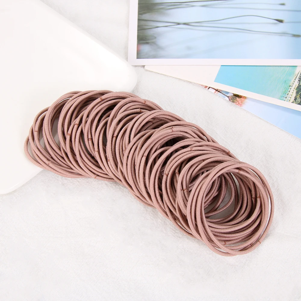 100 шт./компл. эластичные резинки для волос резинка девочек держатель конского