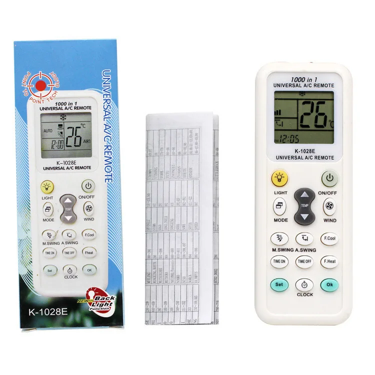 

Universal air conditioner remote control K-1028E one-key setting Low Power Consumption controller dropshipping for home office
