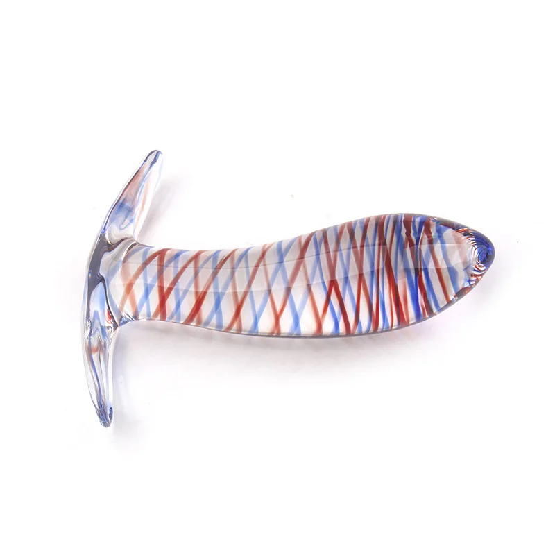 Гладкое Стекло Анальная пробка дилататор анальный фаллоимитатор Массаж вагины