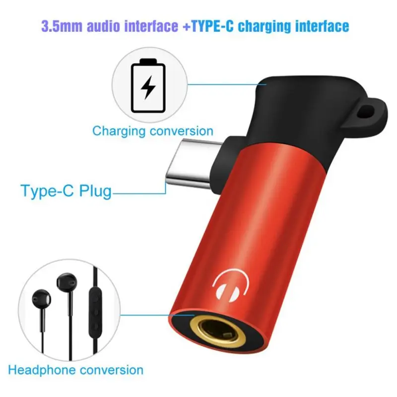 Мужской и Женский адаптер для зарядки наушников 2 в 1 type-C до 3 5 мм разъем аудио USB C