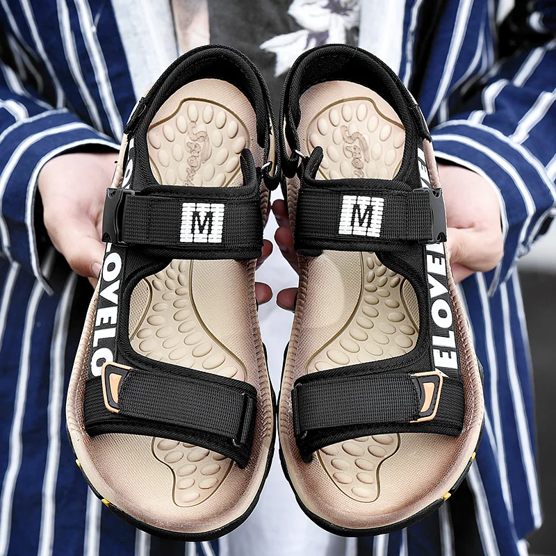 

Sandals Summer Shoes For Men Breathable Beach Comfortable Male Casual Black Beach 2020 New Male Footwear Flip Flops Hotsale 2020