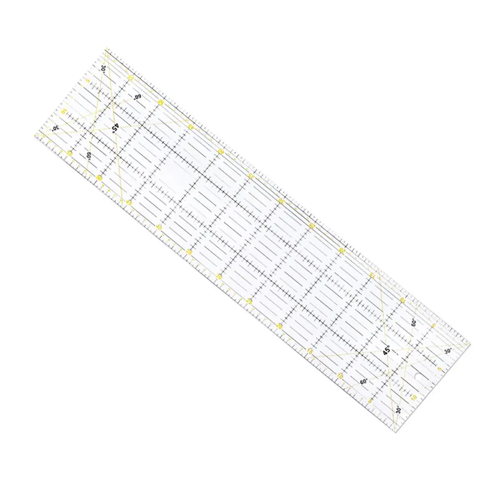 

Patchwork ruler cutting special ruler 60cmx15cm thickness 3mm hand tool Two-color large rectangular ruler