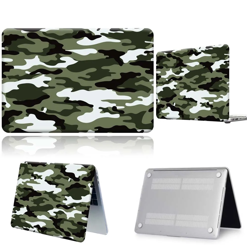 

Чехол для ноутбука Apple Macbook 12/Pro 13(A2251 A2289)/Pro 13 A2338/Air 13 A2337/Pro 15 16/Air 11, городской Камуфляжный откидной Чехол