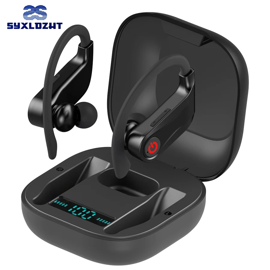 TWS 5 0 Bluetooth Беспроводные наушники с шумоподавлением громкой связью Спортивная