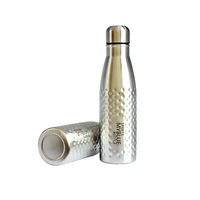 brand design single wall stainless steel sports water bottle bpa free portable gym cola flask hammer point shaker kettle