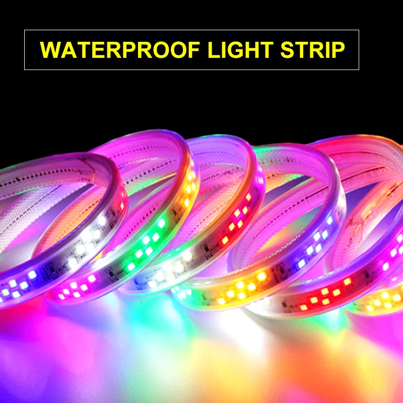 Светодиодный RGB светодиодный полосы светильник AC220V 1200 s/m Водонепроницаемый IP67