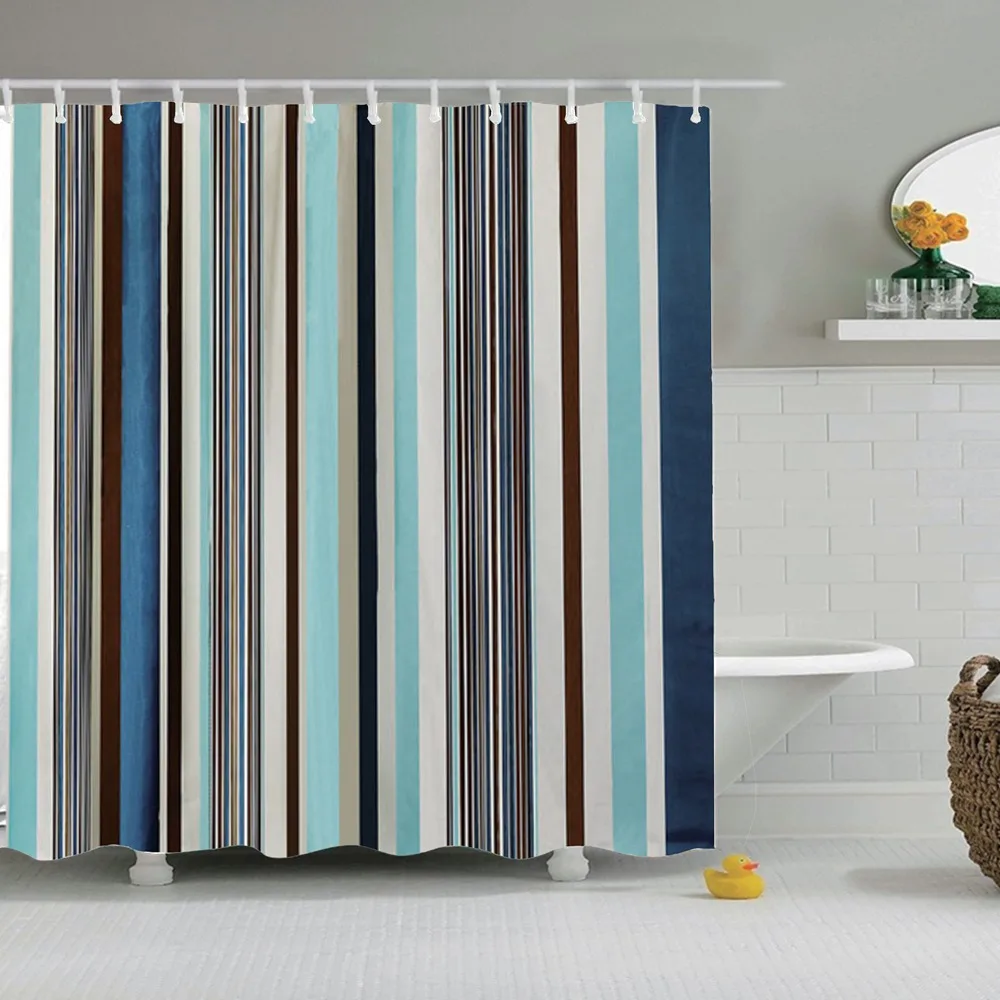 Dafield занавеска для душа с полосками черно белая как клавиатура пианино рисунком