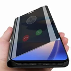 Умный зеркальный флип-чехол для OPPO A16 6,52 дюйма, противоударный армированный чехол для OPPOA16 A 16 16A OPOP A16, Магнитная подставка, чехол-книжка, оболочка