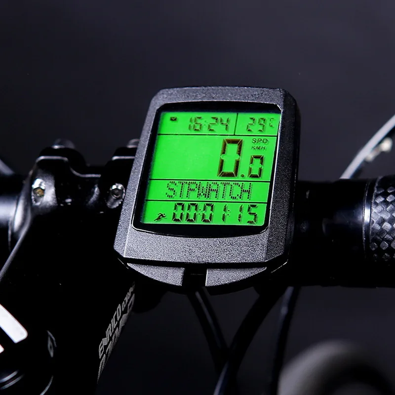 

Waterproof Bike Computer With LCD Digital Display Wireless Bicycle Odometer Speedometer Cycling Wired Stopwatch Riding Accessori