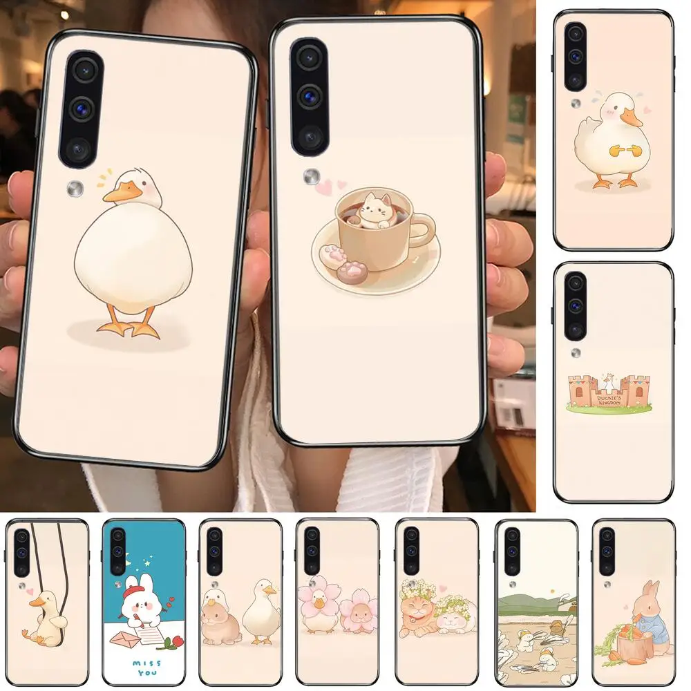 

Cute animal duck rabbit Cat Phone cover hull For SamSung Galaxy S 8 9 10 20 21 S30 Plus Edge E S20fe 5G Lite Ultra black soft