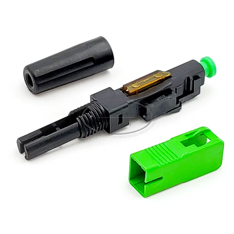 

Embedded SC APC Fiber Optic Fast Connector FTTH Single Mode Fiber Optic SC Quick Connector