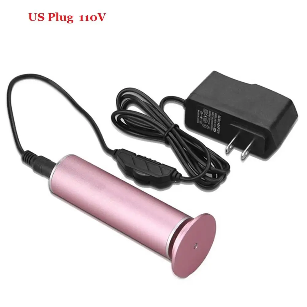 Pink and US Plug Электропилка для стоп Скорость Регулируемый круги из шкурки мозолей Remover Педикюр быстро щётка-очиститель для ног жесткий треснувший сухой удаляет мертвую кожу - Цвет: Pink and US Plug
