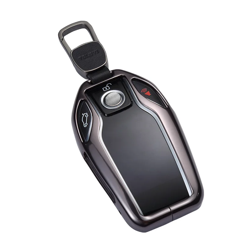 Автомобильный чехол для ключа со светодиодный ным дисплеем аксессуары BMW 5 7 серии