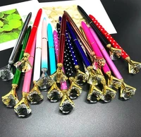 500pcs batch of diamond pen large gem crystal gift pen pearl gift pen holiday gift dhl free delivery wholesale