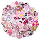 1050100 шт. с изображениями мультипликационных персонажей VSCO розовый Стикеры для девочек DIY багажа ноутбук скейтборд мотоцикл наклейки