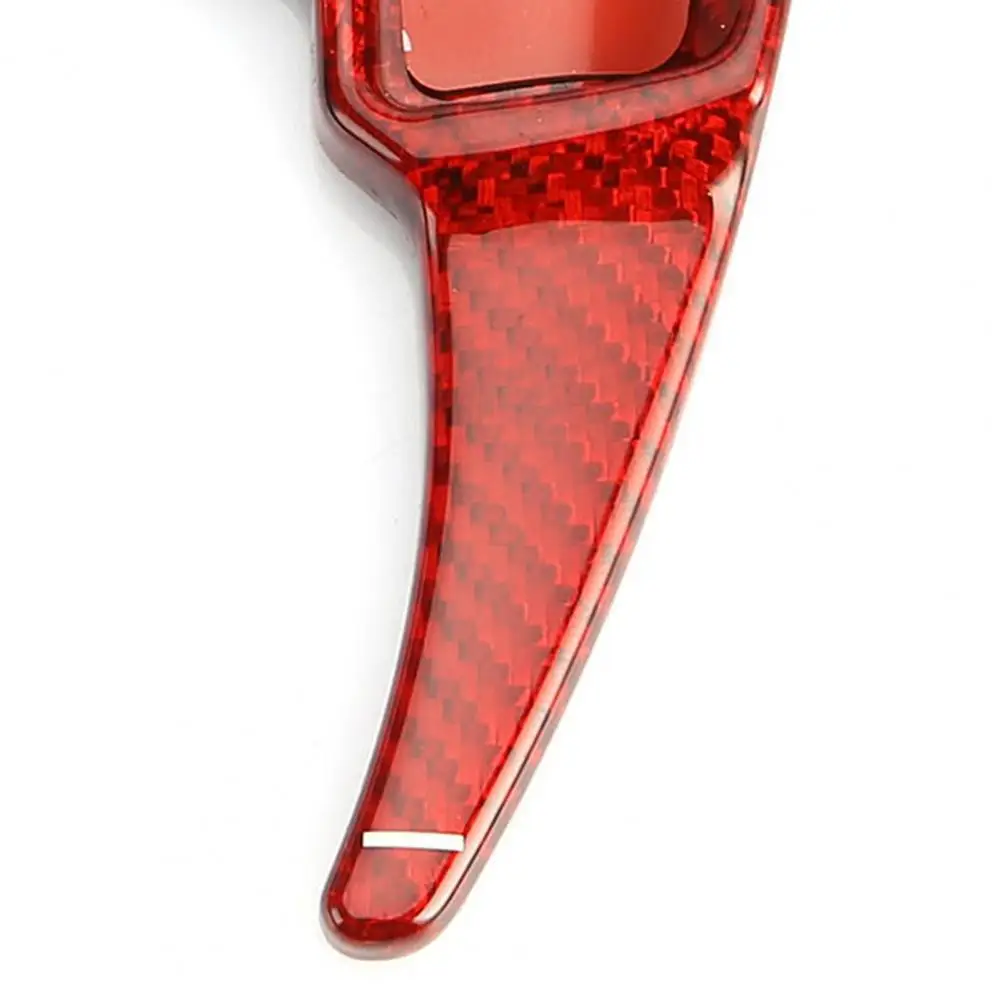 

2Pcs Car Decor High Temperature Resistant Carbon Fiber Steering Wheel Shift Paddle Sticker for Mercedes-Benz C GLK E ML