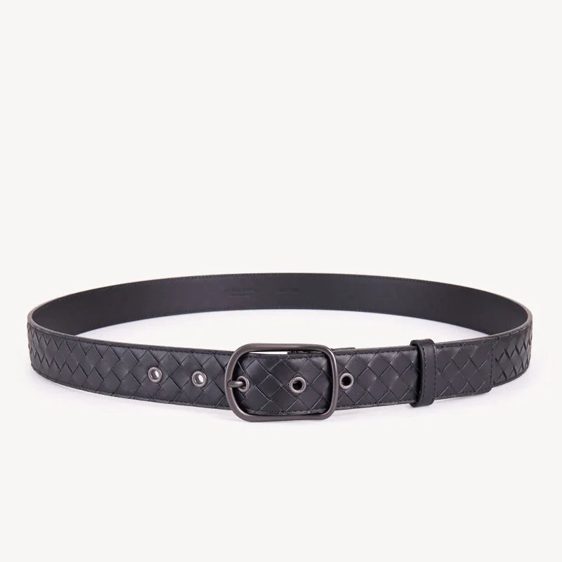 Ремень мужской классический из натуральной воловьей кожи Роскошный