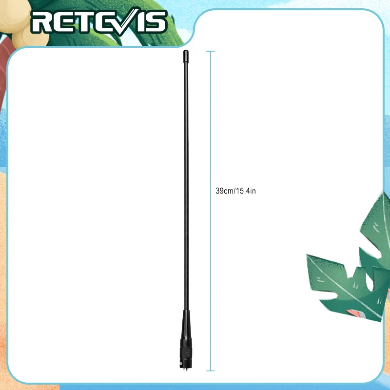 Высокое Усиление Retevis RHD 771 SMA F рация антенна VHF UHF Двухдиапазонная для Kenwood Baofeng UV 5R