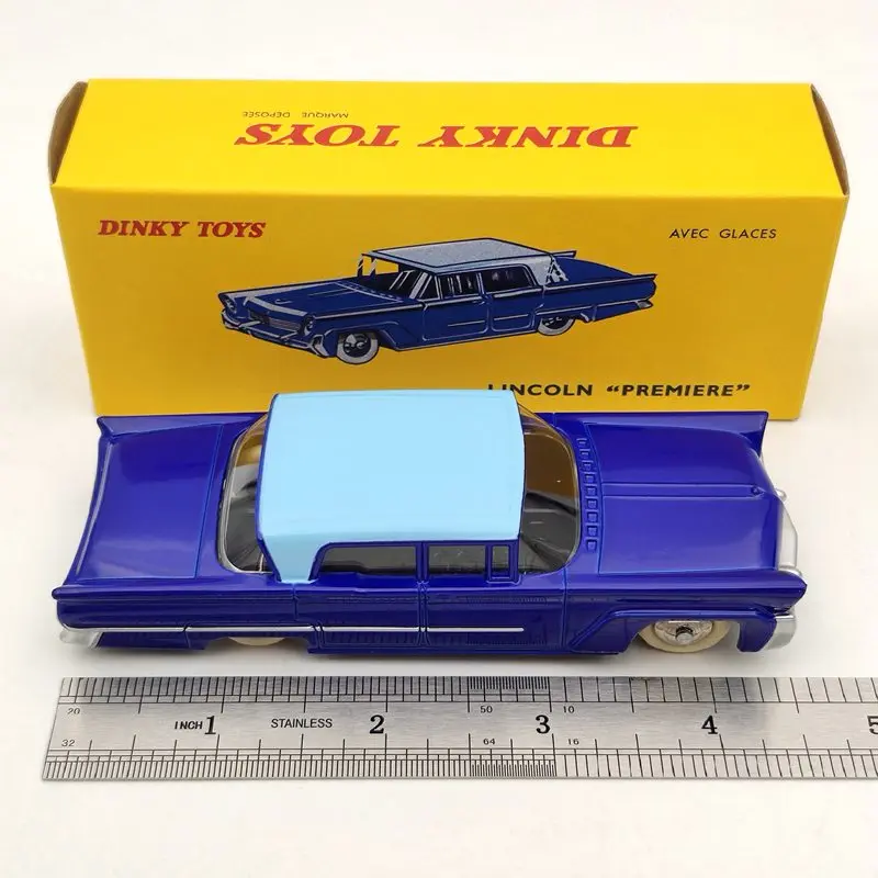 

1/43 DeAgostini Dinky Toys 532 24p For L~coln Premiere Blue Diecast Models Auto Car Gift Collection