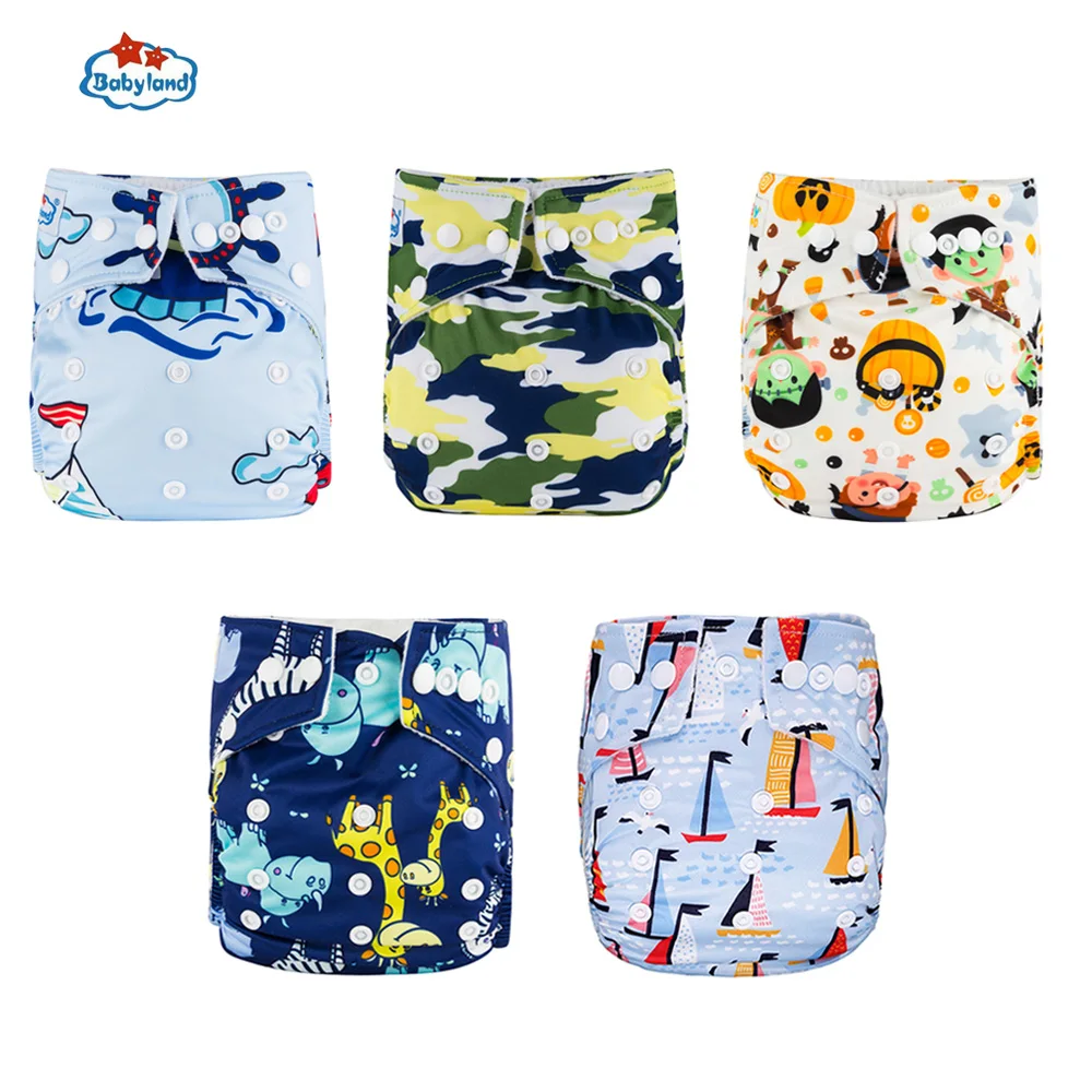 Babyland 2020 новые детские подгузники 5 шт./компл. тканевые для девочек и мальчиков с