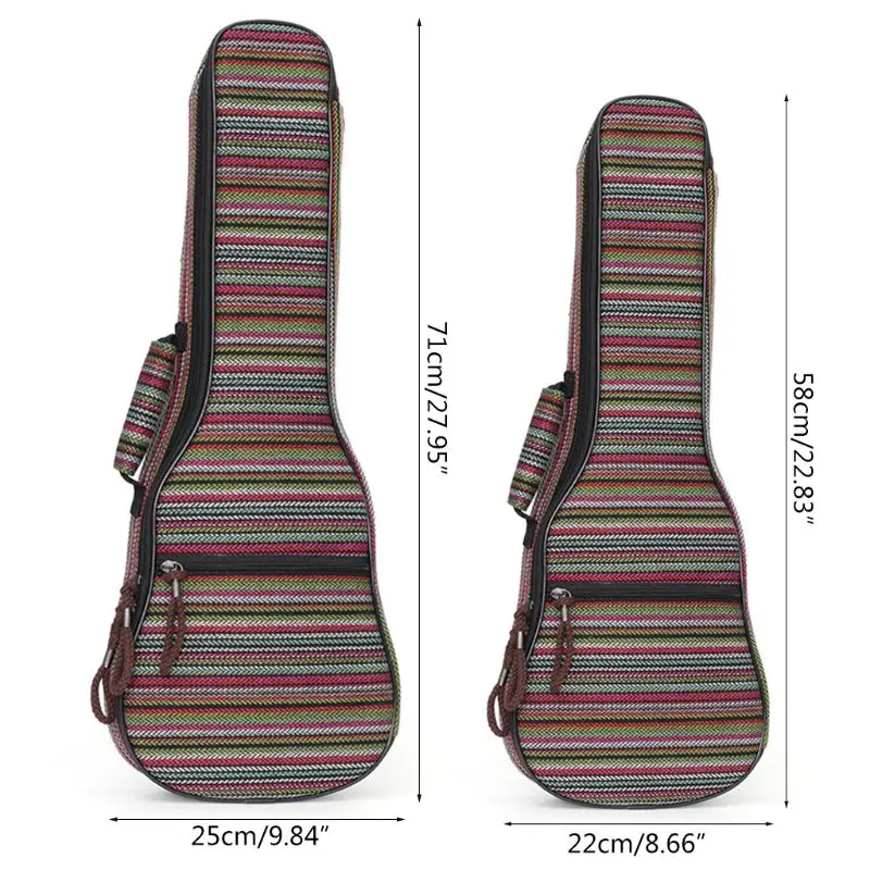 В богемном стиле Стиль миниатюрная гитара укулеле сумка Портативный маленькая