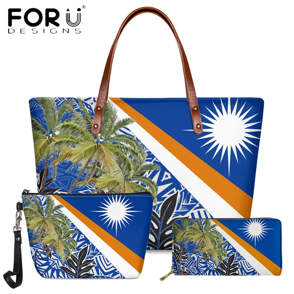 FORUDESIGNS 3 шт. полинезийские Маршалловы Острова племя узор женские модные Сумки из