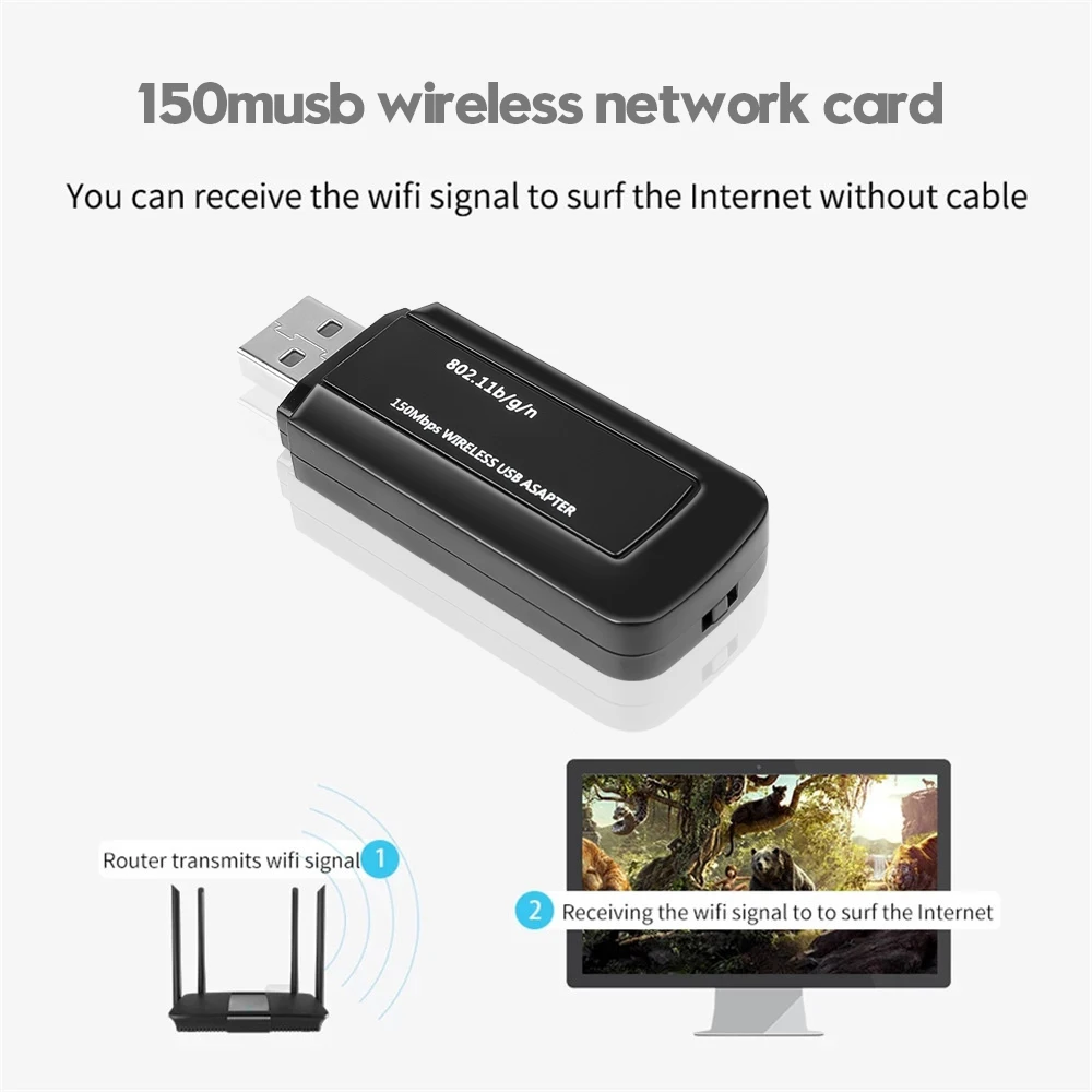 Сетевая карта RaLink RT3070 150 Мбит/с USB 2 0 4 ГГц | Компьютеры и офис