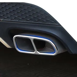 Накладка на горло автомобиля, декоративные наклейки для выхлопных газов, 2 шт. из нержавеющей стали для Mercedes Benz CLA C117 2013-2016