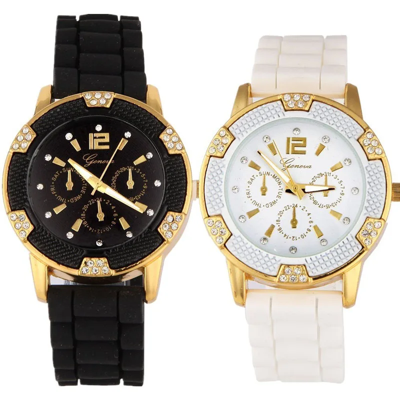 Наручные часы унисекс силиконовые резиновые желеобразные кварцевые аналоговые