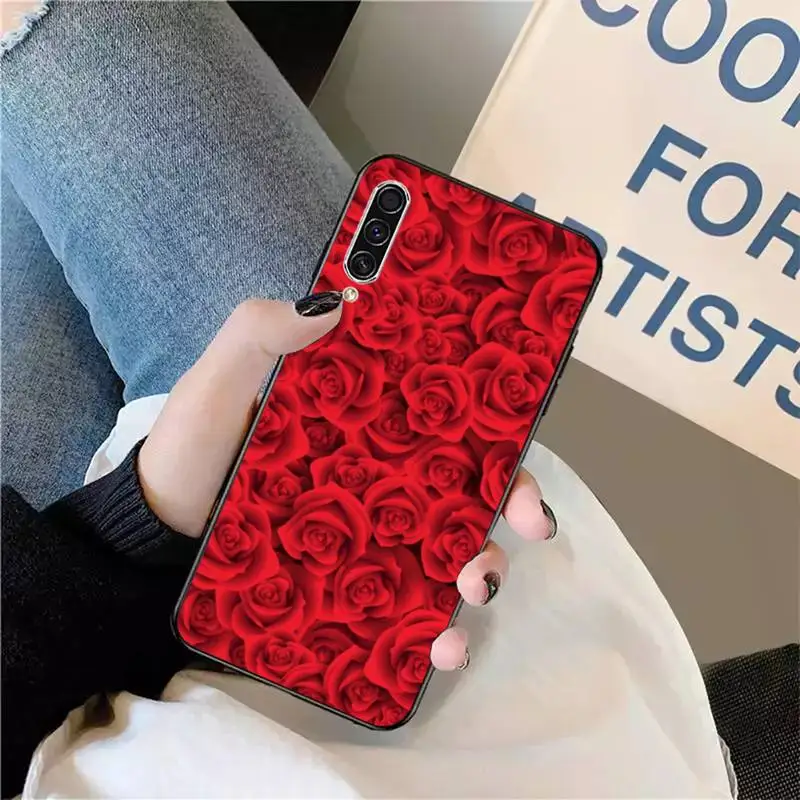 

Rose flower high quality Phone Case For Samsung galaxy S 9 10 20 A 10 21 30 31 40 50 51 71 s note 20 j 4 2018 plus