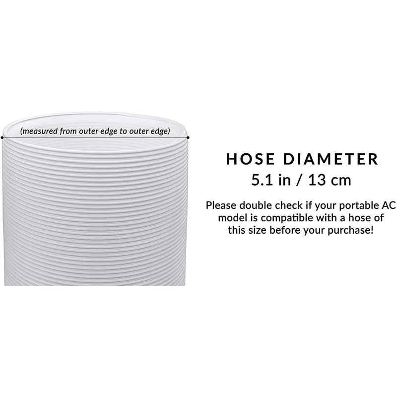 Портативный выхлопных газов для гибкого шланга 5 9 в Диаметр Размеры 59 во время