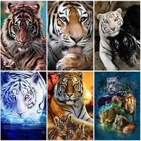diy tiger 5d diamond painting full square drill resin animal diamont embroidery cross stitch mosaic home decor christmas gift