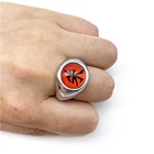 Кольцо для косплея аниме Akatsuki Itachi, металлический палец, реквизит для взрослых ниндзя, аксессуары, крутые подарки, кольца Акацуки Итачи