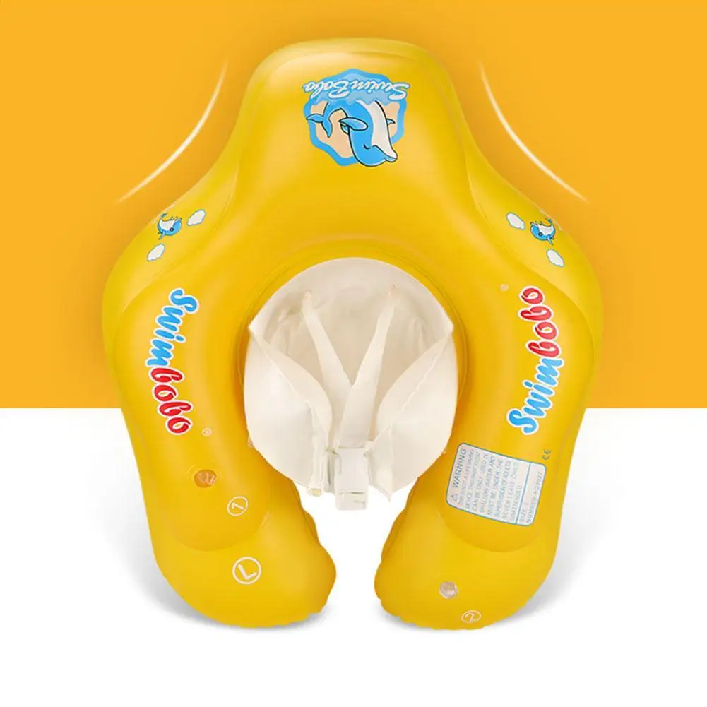 

Yellow Sunscreen Sunshade Swimming Float Inflatable Seats Ring Baby Swimming Lie Ring Bathing Armpit Ring Swim Pool Accessories