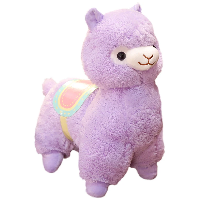 

Huggable 1PC 35cm/50CM Cute Saddle Alpaca Plush Toys Soft Plush Alpacasso Alpaca Dolls Stuffed Animal Toy Children Birthday Gift