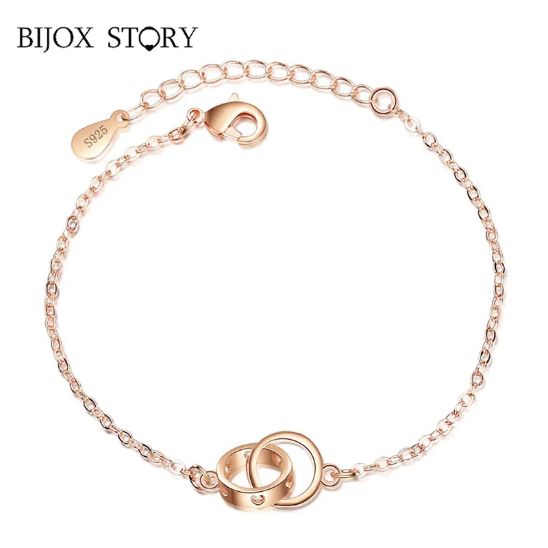 

Женский браслет из серебра 925 пробы, с надписью «STORY»