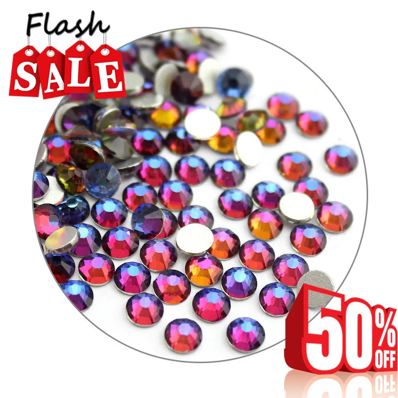 Сваровски Мульти Размеры Стекло ногтей Стразы s для украшения кристалл страз Charms