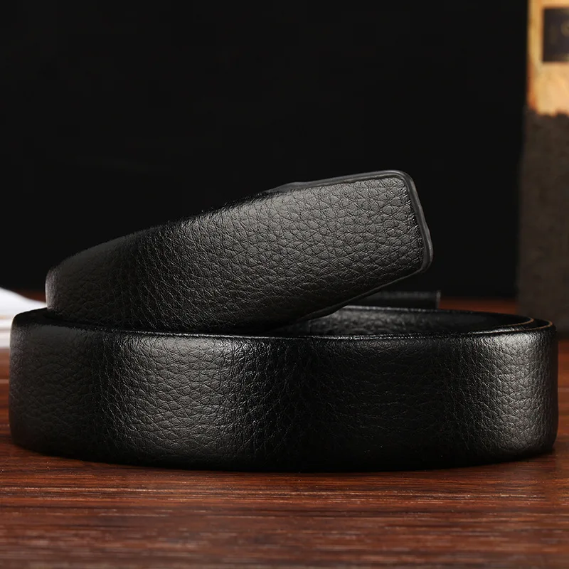

Belt Men's Leather Automatic Buckle Belts For Young People Simple High-end Leather Pants Belts For Men And Women PD122