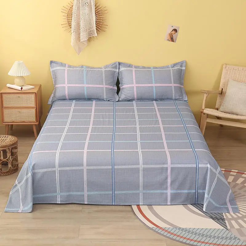 Bonenjoy 1 pc Bedding Linens Pure Cotton King Size letto matrimoniale Mushroom Pattern Flat Sheets For Double Bed Bedclothes | Дом и сад