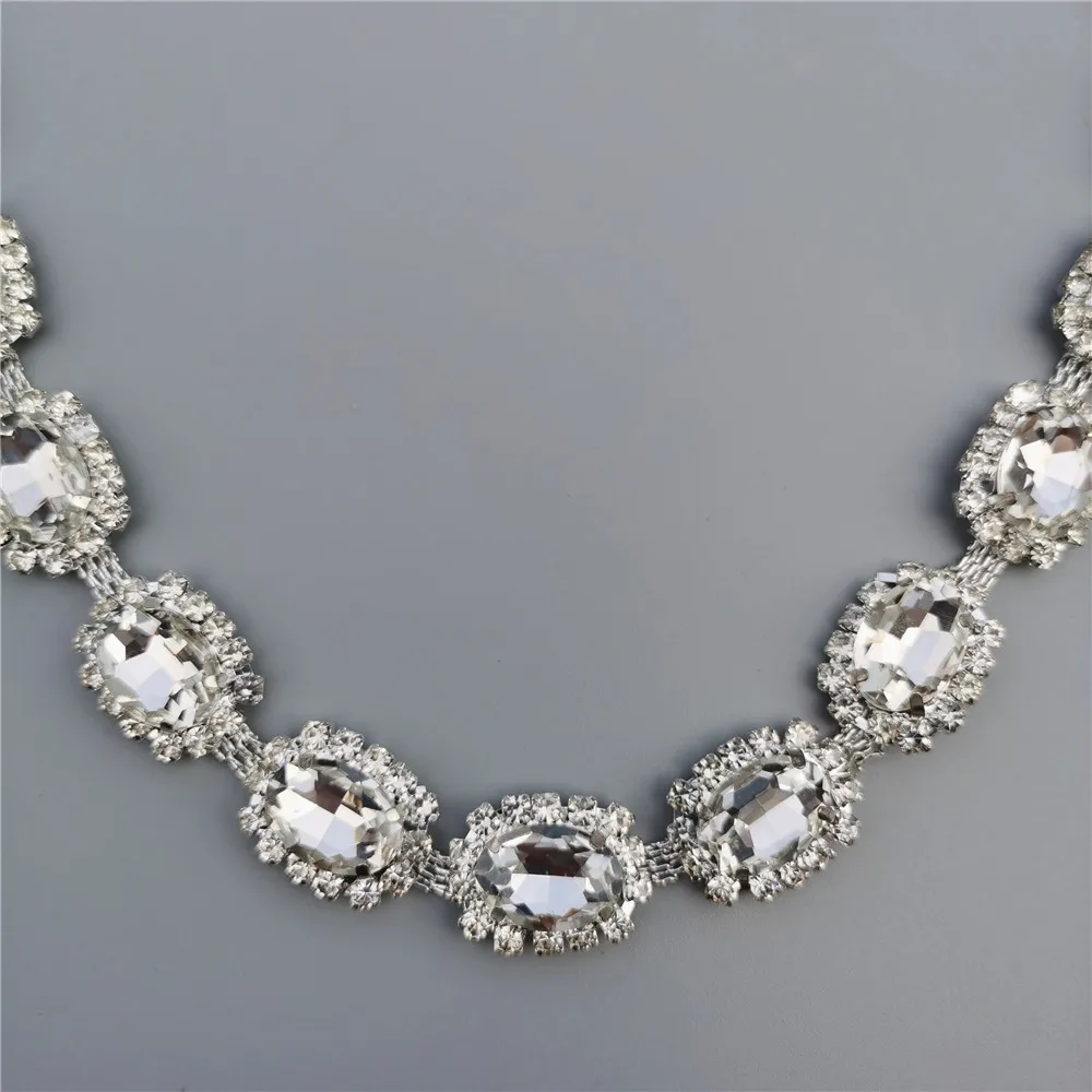 Цепь со стразами 1 фута блестящее свадебное платье кружевной отделкой и ширина 0 59