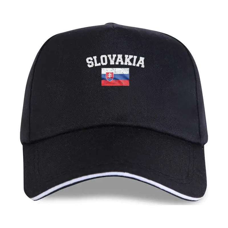 

New 2021 Funny Slovakia Distressed Slovak Pride Flag Soccers Mens Baseball cap