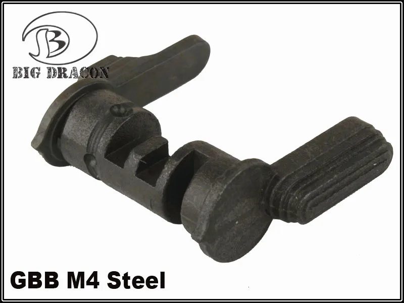 BLACK Гель Blaster тактический. 223/5. 56 симметричная безопасности селектор Ambi заменяет Mil-Spec 8620 Сталь Для GBB M4 аксессуары для Игрушечного Пистолета - Цвет: BLACK