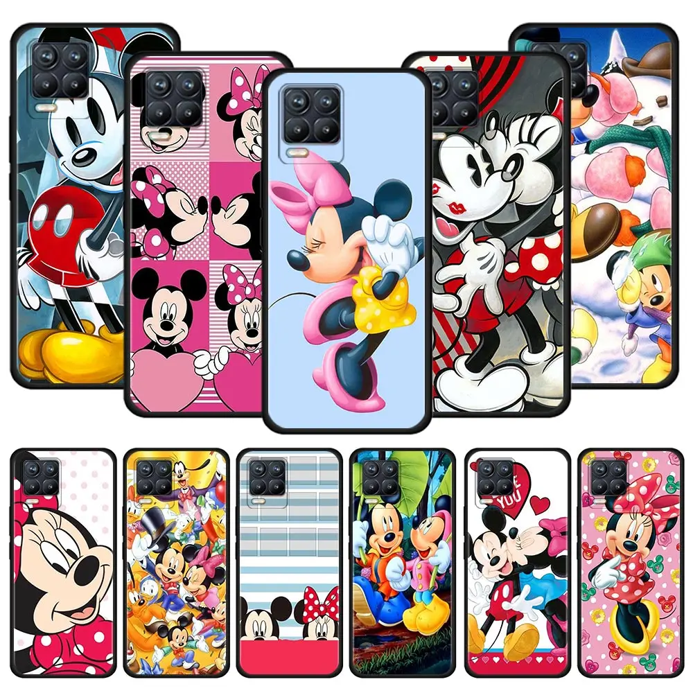 

Mickey Minnie Case For Realme C21 7 8 X7 Pro C21Y C11 C12 C15 GT Master V13 5G Lovely Silicone Soft Case Cover Coque