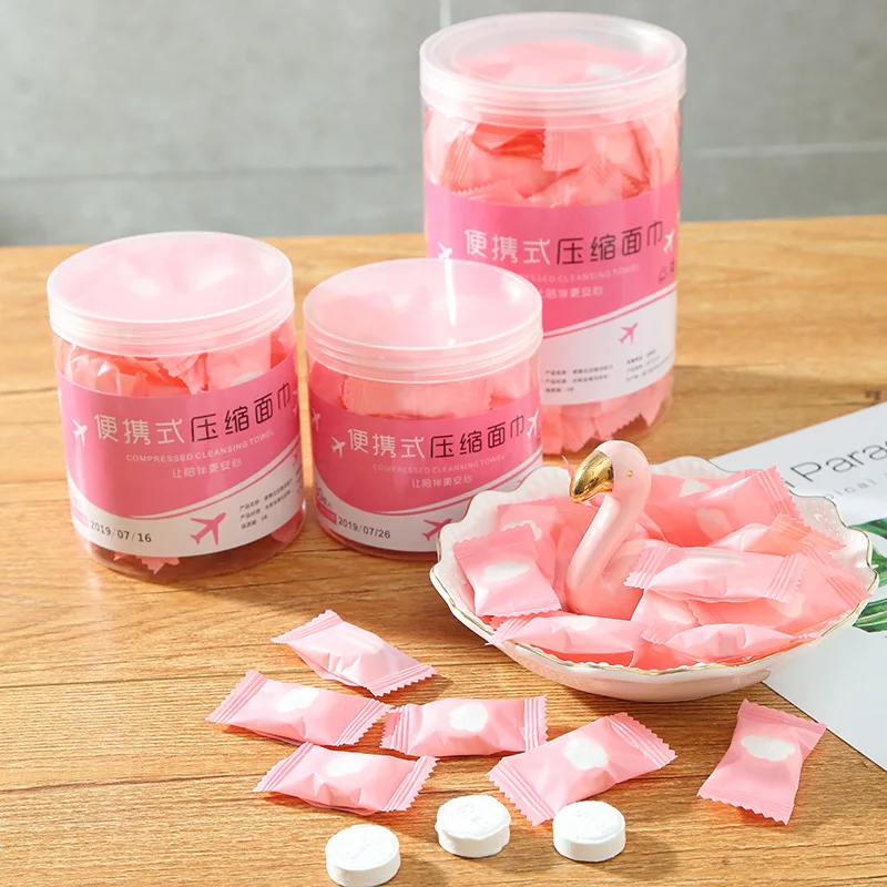 Одноразовое компрессионное полотенце индивидуально упакованное портативное